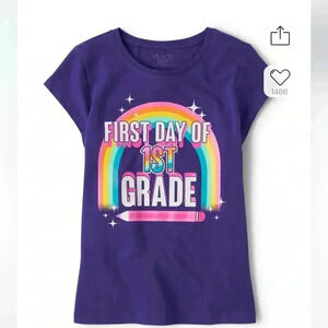 Girls First Day Of 1st Grade Graphic Tee - Solar Storm size XS, Small and Med